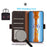 KHAZNEH For Samsung Galaxy S25+ / S24+ Cover RFID Blocking Genuine Cow Leather Phone Shell - Brown - 2