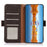 KHAZNEH For Samsung Galaxy S25+ / S24+ Cover RFID Blocking Genuine Cow Leather Phone Shell - Brown - 4