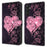 For Samsung Galaxy A15 4G Case 3D Pattern PU Leather Flip Protective Cover - Lace Hearts - 1