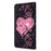 For Samsung Galaxy A15 4G Case 3D Pattern PU Leather Flip Protective Cover - Lace Hearts - 7