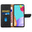HT02 For Google Pixel 8a Case Genuine Cow Leather Stand Wallet Phone Cover - Black - 2