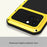 LOVE MEI For iPhone 15 Case with Tempered Glass Screen Protector Phone Cover - Yellow - 4