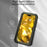 LOVE MEI For iPhone 15 Case with Tempered Glass Screen Protector Phone Cover - Yellow - 5