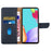 HT02 For Samsung Galaxy S24+ Case Genuine Cow Leather Anti-fall Phone Cover - Blue - 2