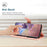HT03 For Samsung Galaxy A15 4G Case Imprinted Leather Protective Phone Cover with Long Strap - Pink - 3
