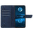 HT05 For Samsung Galaxy A15 4G Case Imprinted Phone Wallet Cover - Blue - 2