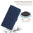 HT05 For Samsung Galaxy A15 4G Case Imprinted Phone Wallet Cover - Blue - 4