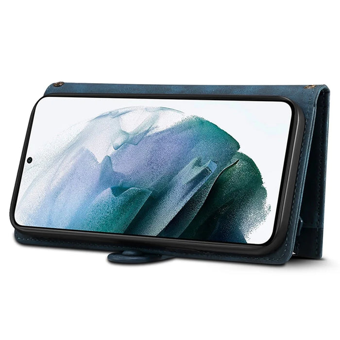 ESEBLE Star Series For Samsung Galaxy S24 Ultra Case Anti-drop Wallet Leather Phone Cover - Blue - 3