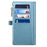 ESEBLE For Samsung Galaxy S24 Case Zipper Pocket Wallet Leather Phone Cover - Blue - 7