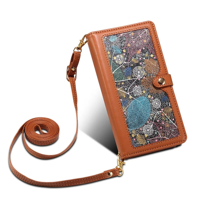ESEBLE For Samsung Galaxy S24+ Case RFID Blocking Wallet Cellphone Leather Cover - Brown - 5