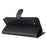 For Samsung Galaxy A05s 4G Case Solid Color Leather Mobile Cover Wallet Stand with Strap - Black - 4