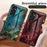 For Samsung Galaxy A05s 4G Cover Marble Pattern Phone Case Tempered Glass+PC+TPU Shell - Blood Red Marble - 6