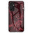 For Samsung Galaxy A15 4G Cover Fall Proof Marble Pattern Tempered Glass+PC+TPU Shell - Blood Red Marble - 1