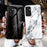 For Samsung Galaxy A15 4G Cover Fall Proof Marble Pattern Tempered Glass+PC+TPU Shell - Blood Red Marble - 7