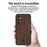 ANNYOJO For Samsung Galaxy A05s 4G Case PU Leather+PC+TPU Shockproof Back Cover - Coffee - 2