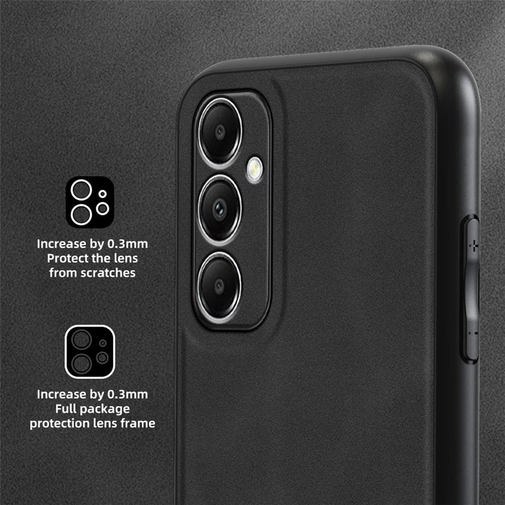 ANNYOJO For Samsung Galaxy A05s 4G Case PU Leather+PC+TPU Shockproof Back Cover - Coffee - 5