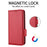 For Samsung Galaxy A05 4G Case Litchi Texture Cell Phone Leather Cover with Strap - Red - 5