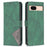 BINFEN COLOR For Google Pixel 8a Phone Cases Wallet Stand Geometry Imprint Leather Cover - Green - 1