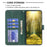 BINFEN COLOR For Google Pixel 8a Phone Cases Wallet Stand Geometry Imprint Leather Cover - Green - 3