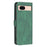 BINFEN COLOR For Google Pixel 8a Phone Cases Wallet Stand Geometry Imprint Leather Cover - Green - 5