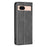 For Google Pixel 8a Case Magnetic Closing PU Leather Phone Cover with Card Slots - Black - 6