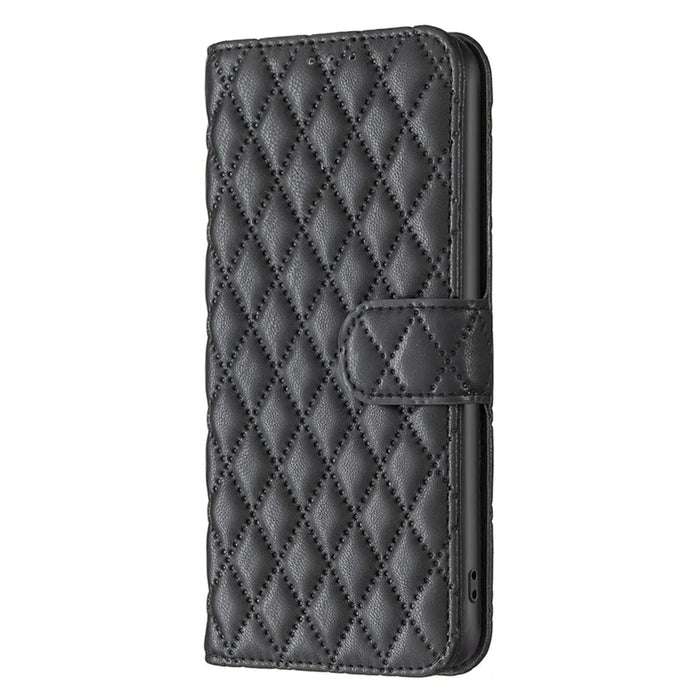 BINFEN COLOR BF Style-14 For Samsung Galaxy S24 Ultra Case Wallet Imprinted Leather Cover - Black - 4