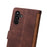For Samsung Galaxy S24+ Case Wallet Stand Retro Splicing Phone Cover with Strap - Brown - 5