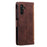 For Samsung Galaxy S24+ Case Wallet Stand Retro Splicing Phone Cover with Strap - Brown - 7