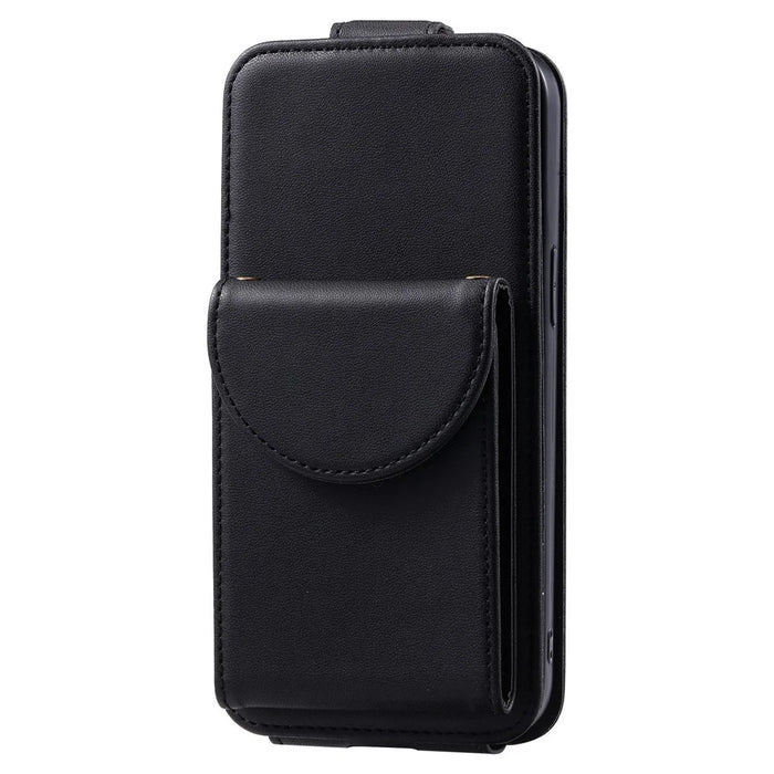 For Samsung Galaxy S24 Ultra Case Scratch Resistant Vertical Flip PU Leather+TPU Phone Cover - Black - 7
