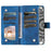 For Samsung Galaxy S24+ Case Mobile Phone Shell Wallet PU Leather Phone Cover with Strap - Blue - 2