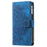 For Samsung Galaxy S24+ Case Mobile Phone Shell Wallet PU Leather Phone Cover with Strap - Blue - 7