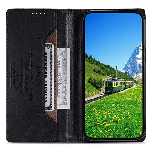 TTUDRCH Style 007 For Samsung Galaxy S24+ Case PU Leather RFID Blocking Phone Cover - Black - 2