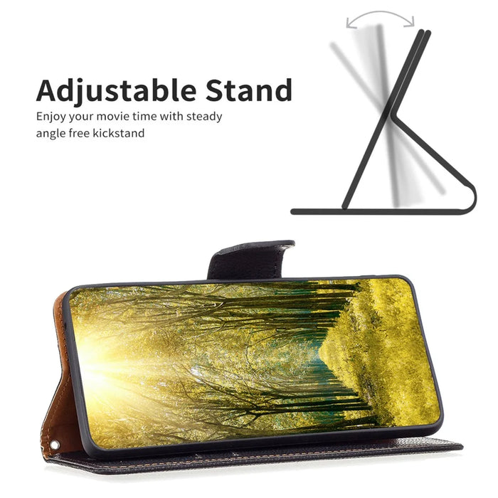 For Samsung Galaxy S25 / S24 Wallet Case with Wrist Strap Litchi Texture Leather Phone Stand Cover - Black - 2