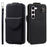 For Samsung Galaxy S23 Case Mobile Phone PU Leather+TPU Vertical Flip Cover - Black - 1
