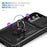 For Samsung Galaxy A34 5G Case PC+TPU Cell Phone Shell with Sliding Camera Cover - Black - 6