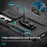 For Samsung Galaxy S23 Case Slide Lens Lid PC+TPU Phone Kickstand Cover - Black - 4