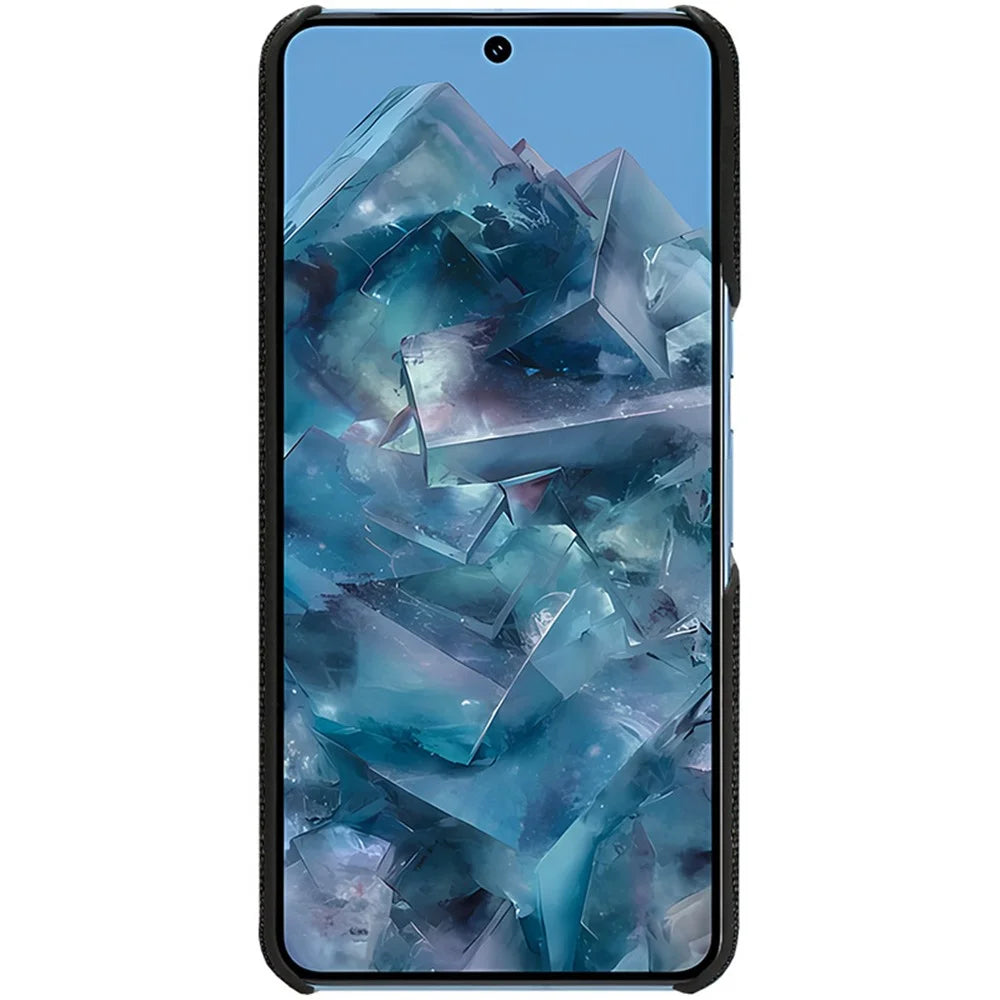 IMAK Ruiyi Series for Google Pixel 8 Pro Case Anti-scratch Cloth Texture PU Leather+PC Phone Cover - Black - 5