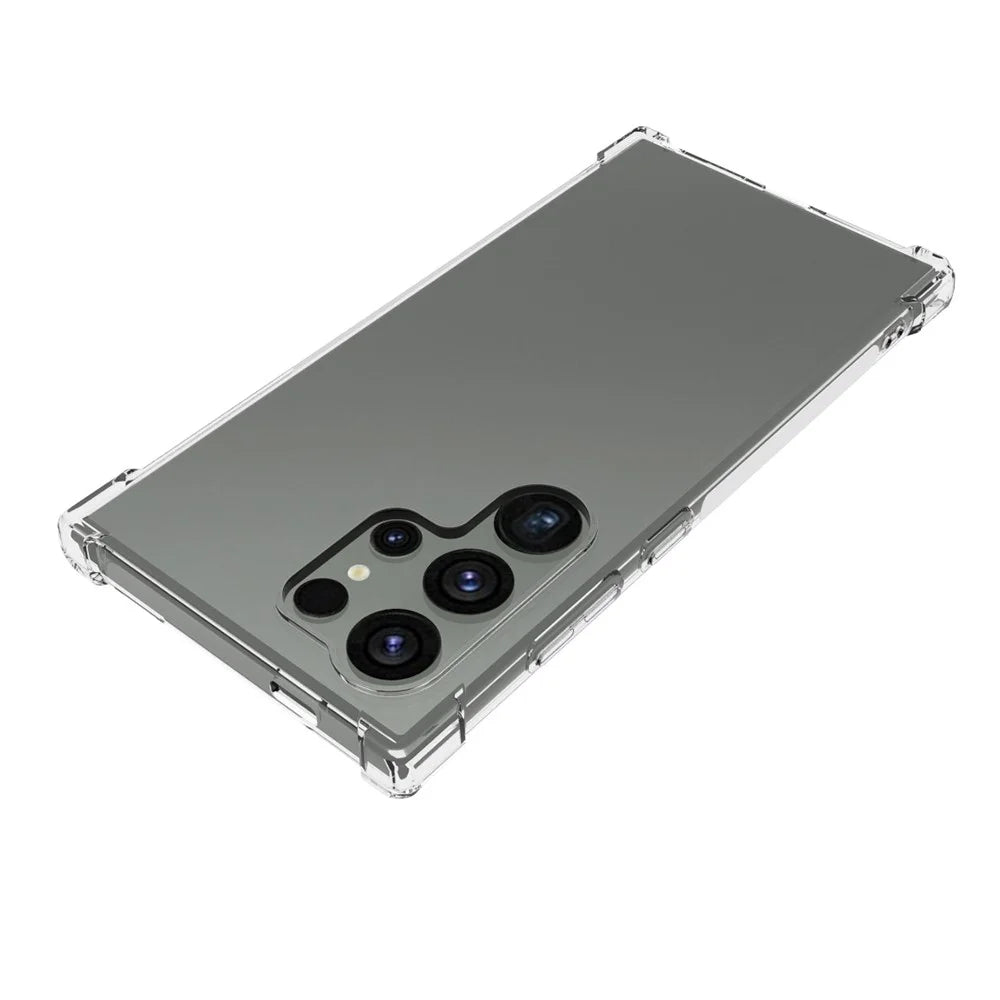 For Samsung Galaxy S24 Ultra Case Flexible TPU Anti-scratch HD Transparent Phone Cover - 3