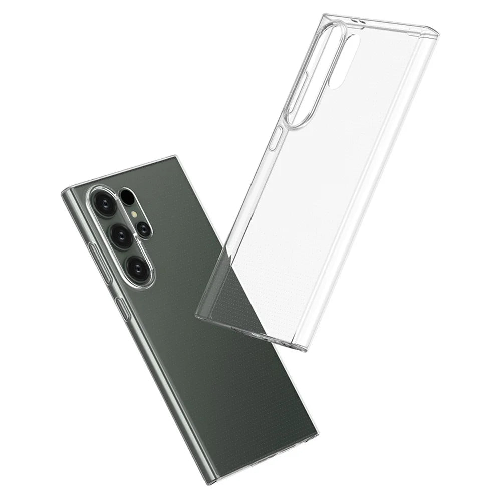 For Samsung Galaxy S24 Ultra Case Watermark-Free Phone Shell TPU Transparent Glossy Phone Cover - 4