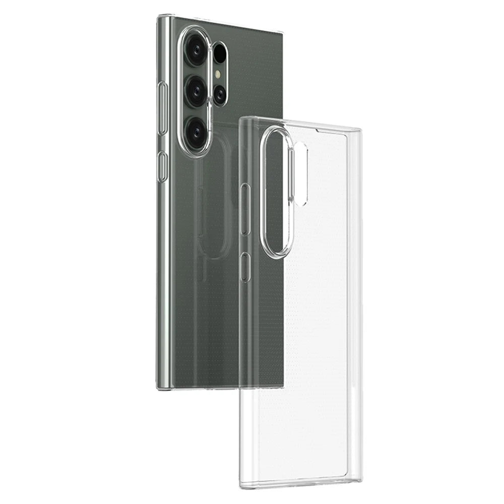 For Samsung Galaxy S24 Ultra Case Watermark-Free Phone Shell TPU Transparent Glossy Phone Cover - 5