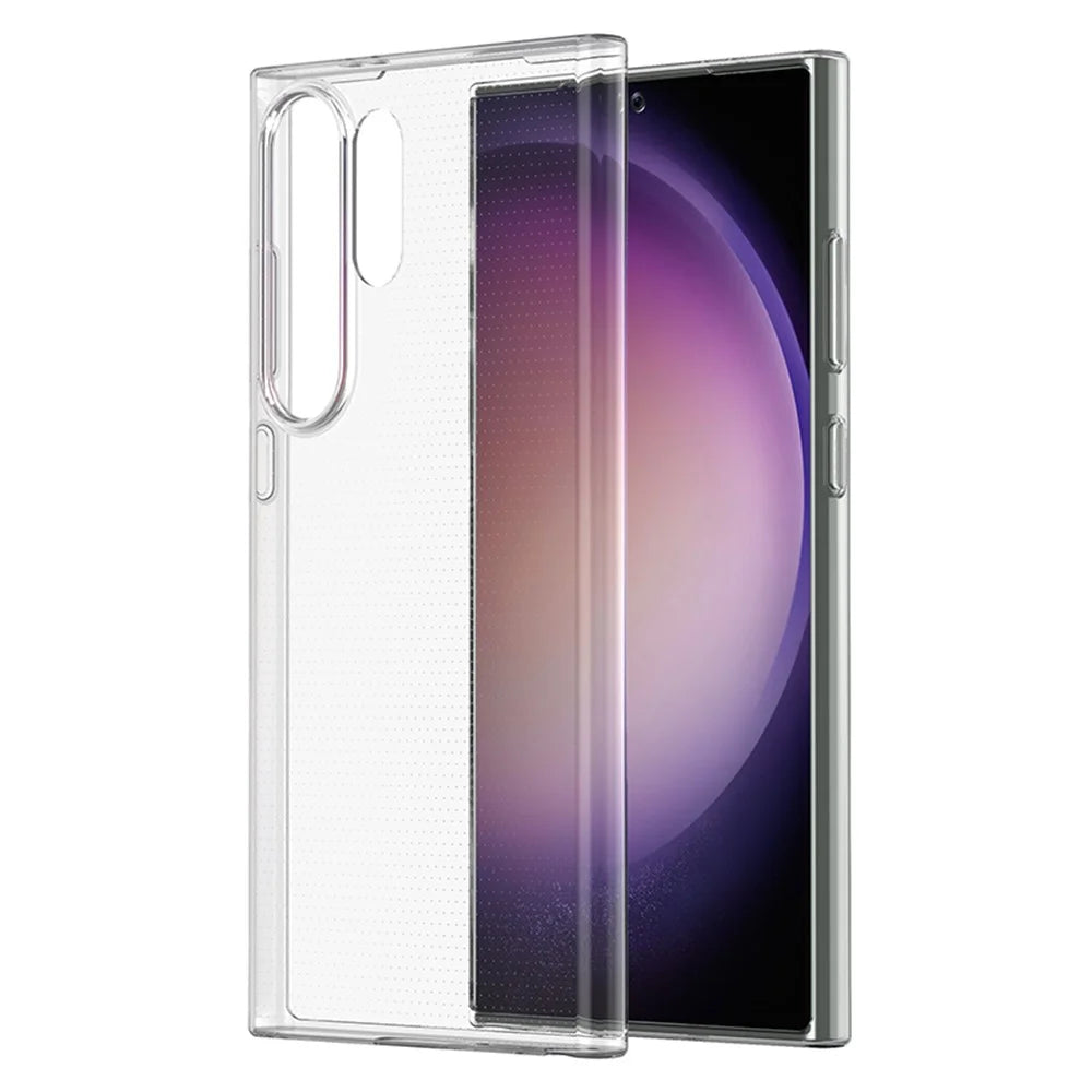 For Samsung Galaxy S24 Ultra Case Watermark-Free Phone Shell TPU Transparent Glossy Phone Cover - 6