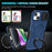 For iPhone 14 Case Kickstand Magnetic Phone Protector with Sliding Lens Cover - Sapphire - 7