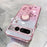 KADEM For Google Pixel 7 Pro 5G Cover Soft TPU Phone Case with Ring Kickstand - Rose Gold - 3