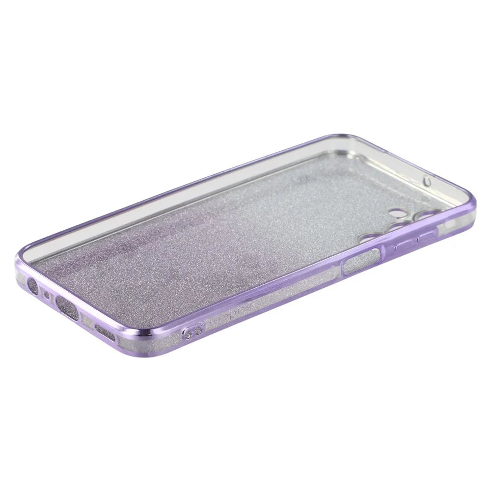 KADEM For Samsung Galaxy A05s 4G TPU Case Fashion Gradient Phone Cover with Strap - Purple - 3