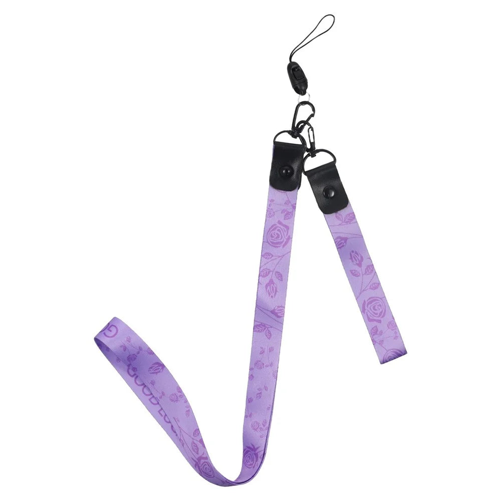 KADEM For Samsung Galaxy S22 5G Case Glitter Phone TPU Cover with Strap - Purple - 5