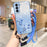 KADEM For Samsung Galaxy S21+ 5G Case Rhinestone Gradient TPU Cover with Strap - Blue - 1