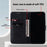 For Samsung Galaxy A15 4G Case Solid Color Phone Stand Cover PU Leather Wallet Shell - Black - 3