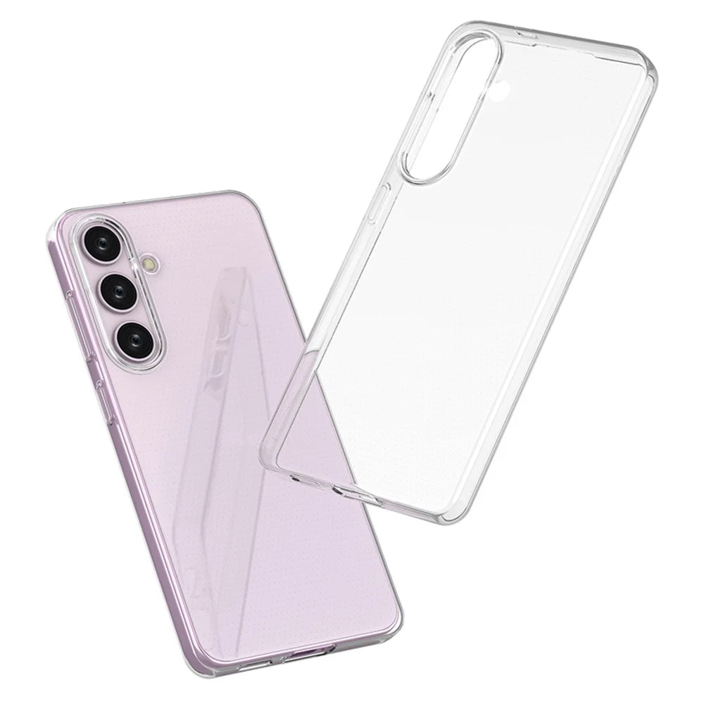 For Samsung Galaxy S24 Case Transparent TPU Shell Watermark-Free Glossy Phone Cover - 3