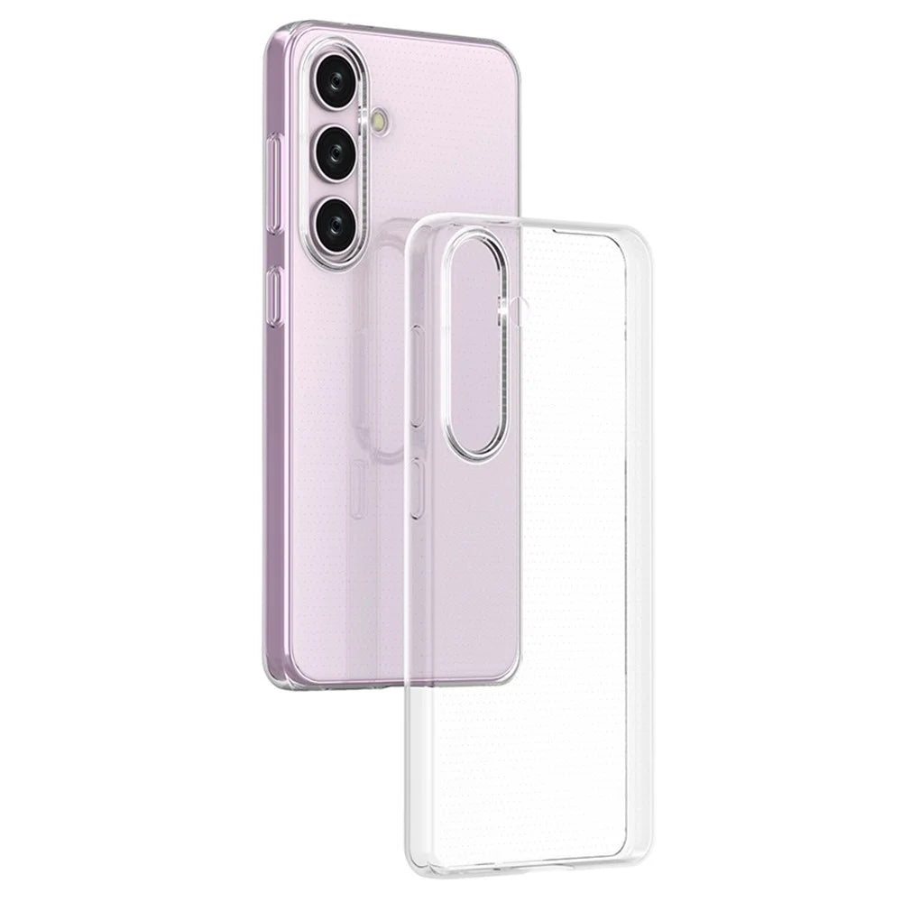 For Samsung Galaxy S24 Case Transparent TPU Shell Watermark-Free Glossy Phone Cover - 4