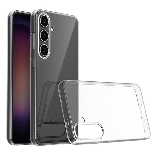 For Samsung Galaxy S24+ Watermark-Free Phone TPU Case Transparent Glossy Phone Cover - 1